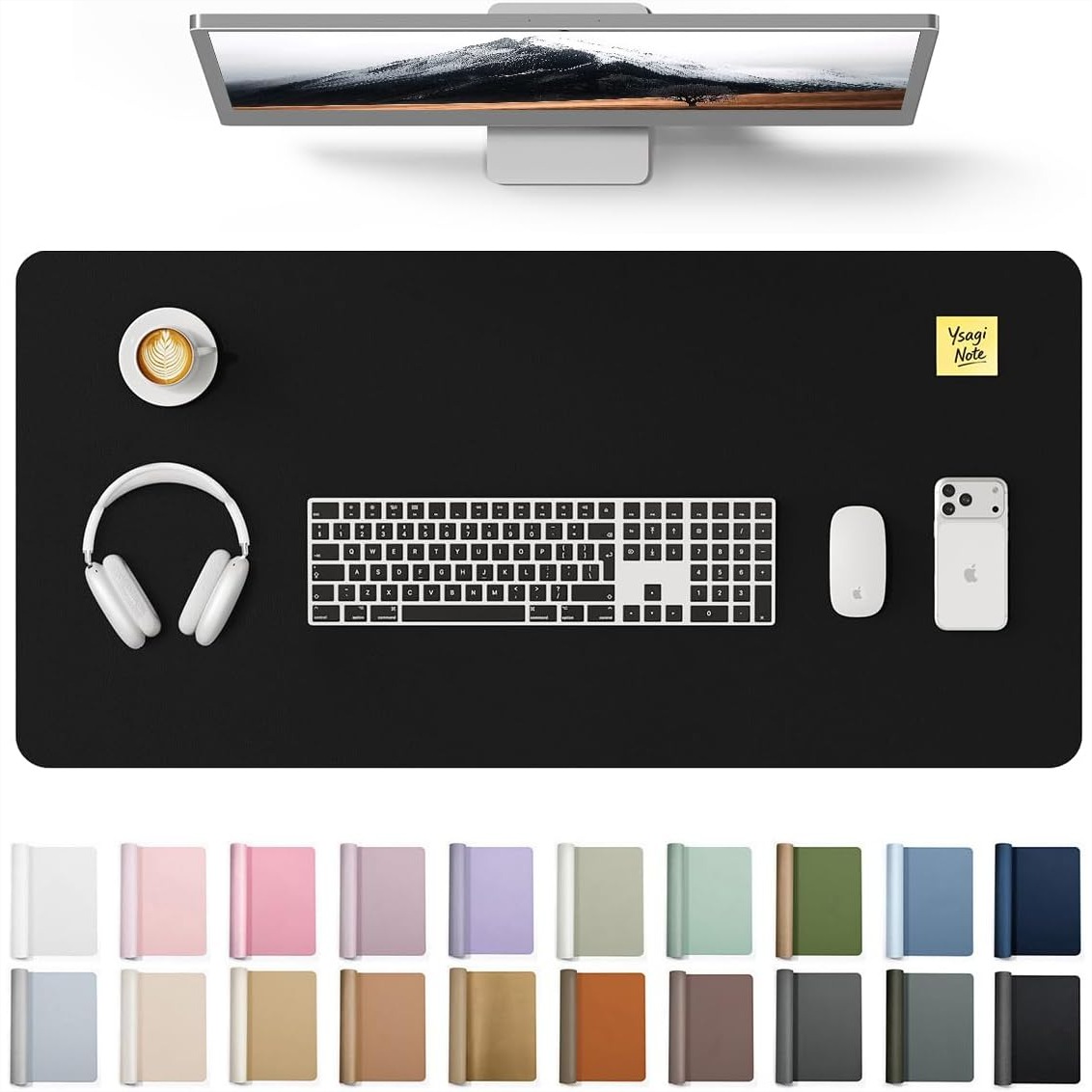 Leather Desk Pad - Protector de Escritorio Grande de Cuero