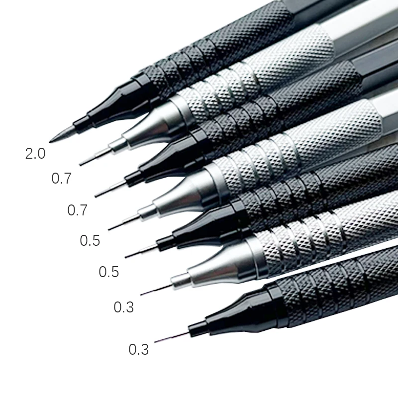 Mechanical Pencil 0.3 - Lápiz mecánico de 0,3/0,5/0,7/2,0mm, centro de