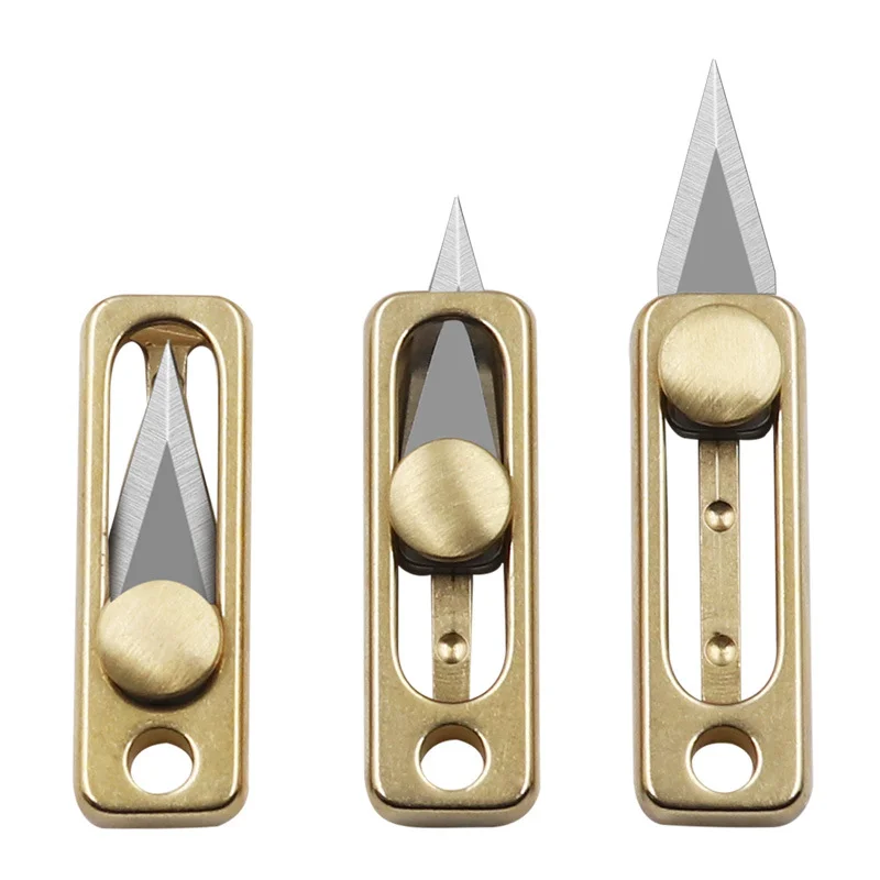 Letter Opener Brass - Mini Cuchillo de Acero Inoxidable y