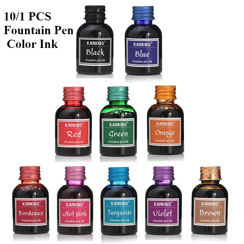 Fountain Pen Bottled Ink - 10/1 Uds. 30ml tinta de varios