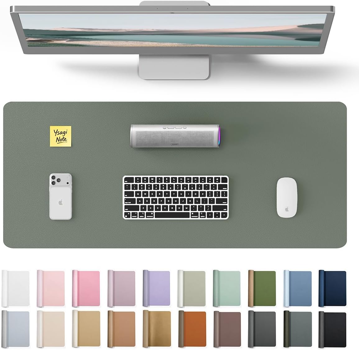 Leather Desk Pad - Protector de Escritorio de Cuero, Alfombrilla