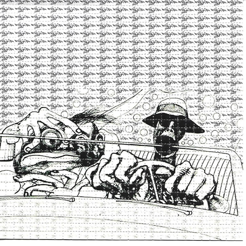 Ink Blotter Paper - Hunter In Vegas-pintura psicodélica LSD para