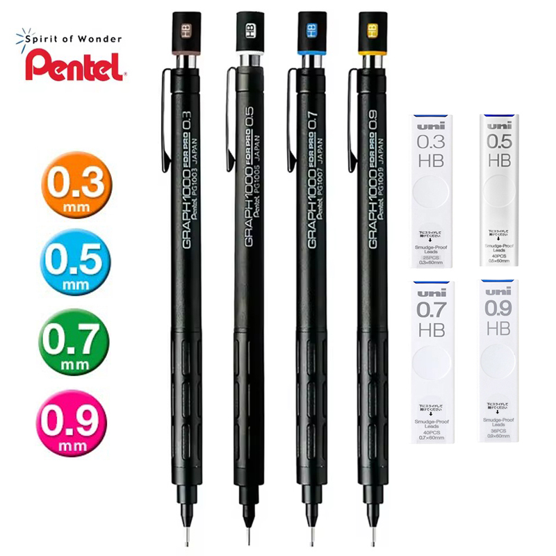 Mechanical Pencil 0.3 - Pentel PG1000 Graph para portaminas PRO