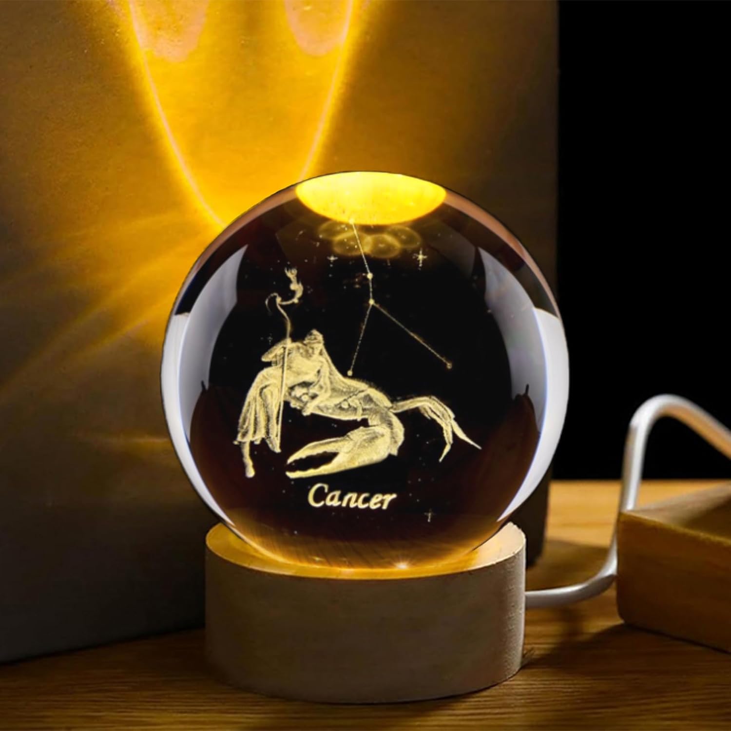 Paper Weight Crystal - Bola de cristal de constelación de