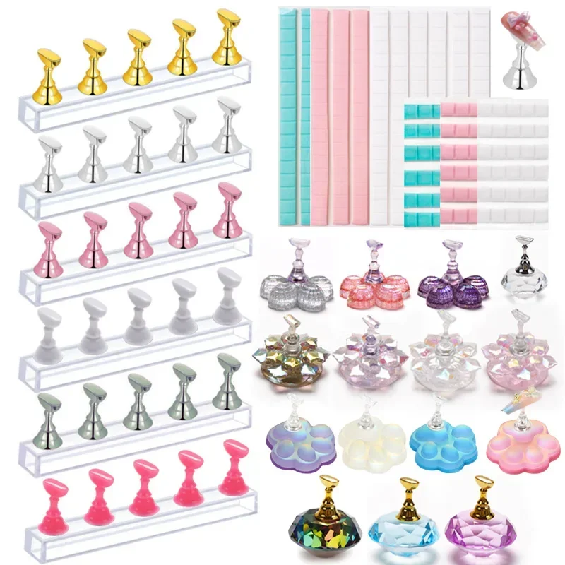 Gel Refill Pack - Soporte magnético para uñas de ajedrez,
