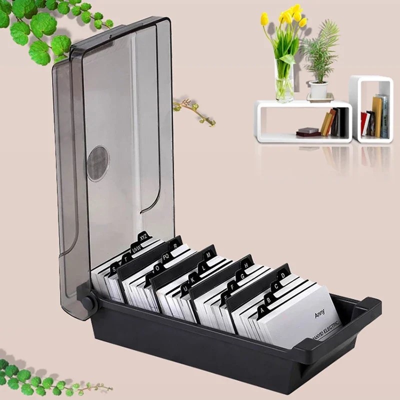 Card Index Box - Tarjetero de visita, caja de almacenamiento