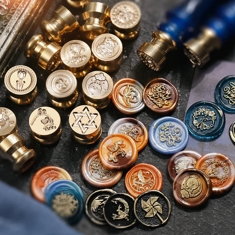 Wax Seal Stamp Set - Sellos de cera con diseño de