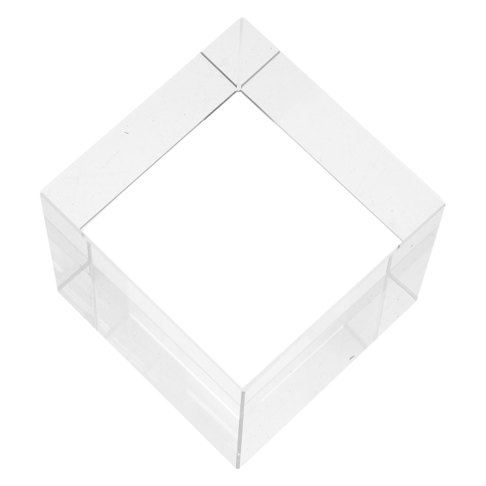 Book Weight Glass - Prensapapeles Cuadrado de Cristal Transparente, Bloque