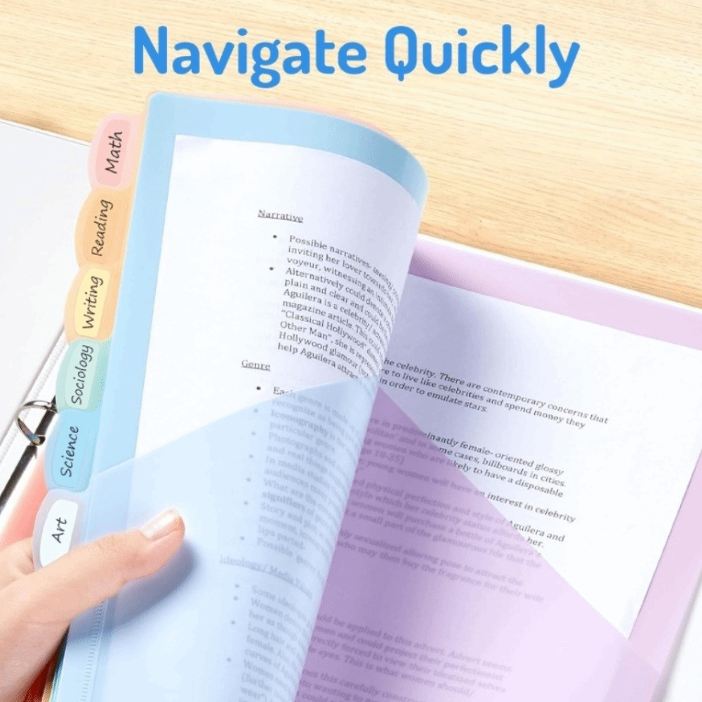 Separadores Transparentes y Du - Tab Divider A4 reseña y precio