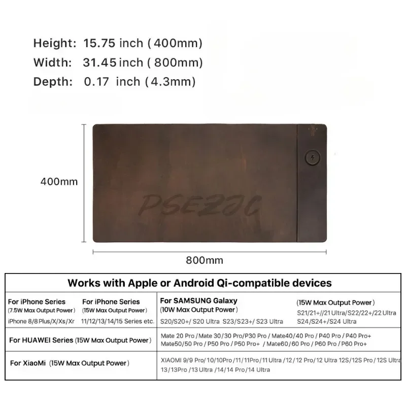 Alfombrilla de ratón de piel d - Leather Desk Pad reseña y precio