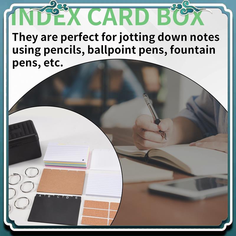 Juego de tarjeteros, caja de í - Card Index Box reseña y precio