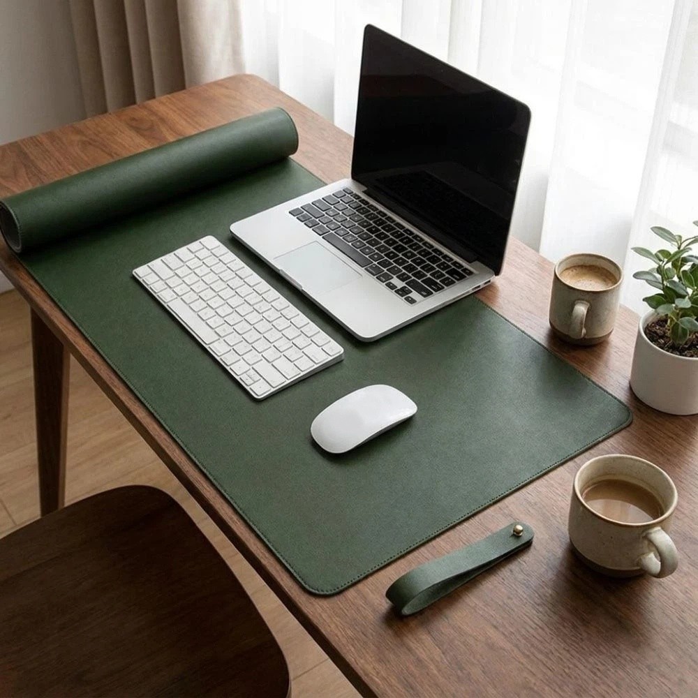 Alfombrilla de escritorio de d - Leather Desk Pad reseña y precio