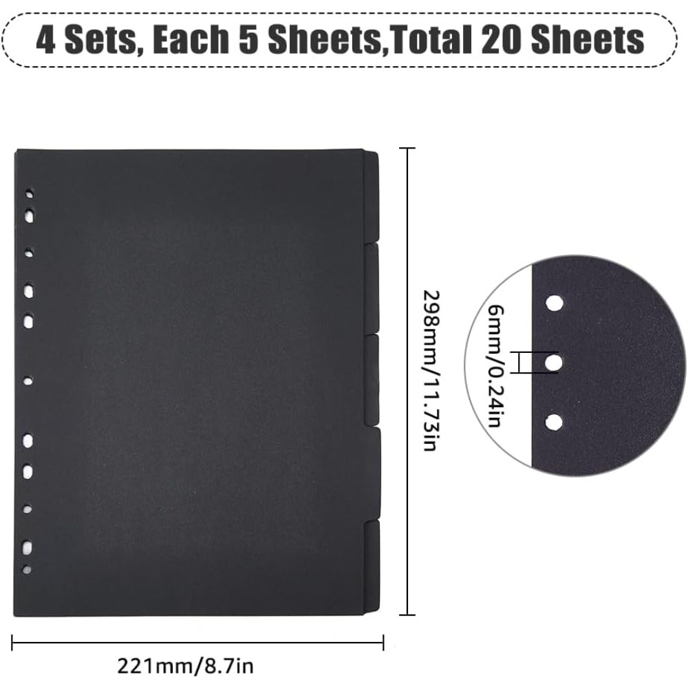 Separadores de carpetas de 5 t - Tab Divider A4 reseña y precio