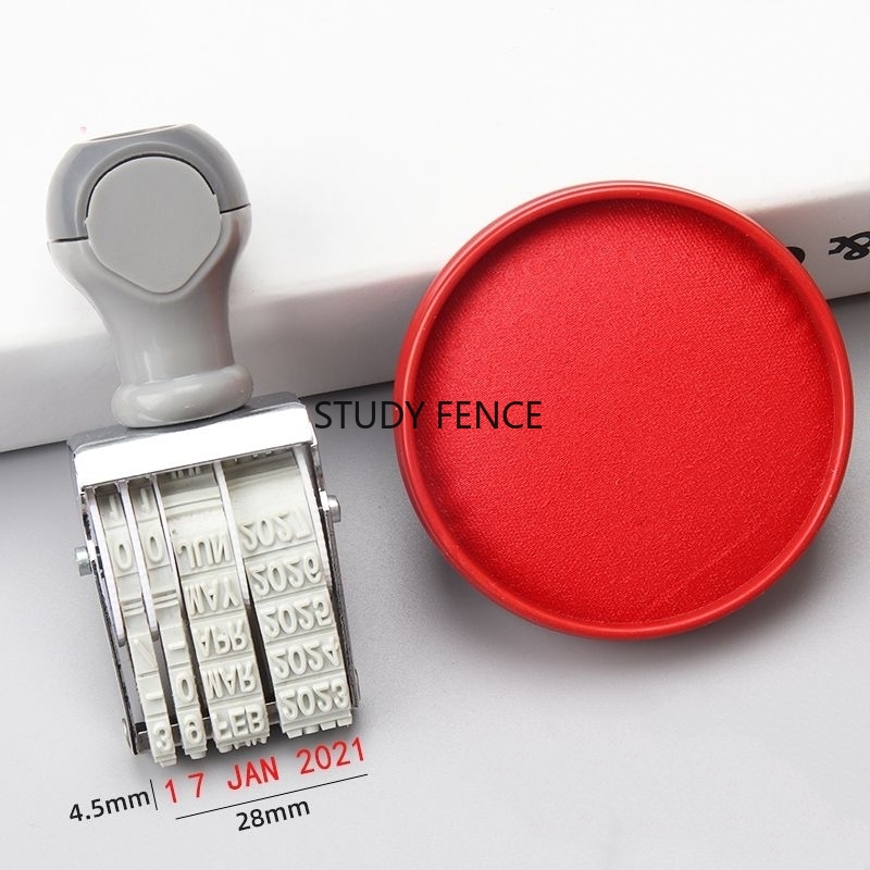 Sello de fecha portátil en ing - Rubber Date Stamp reseña y precio