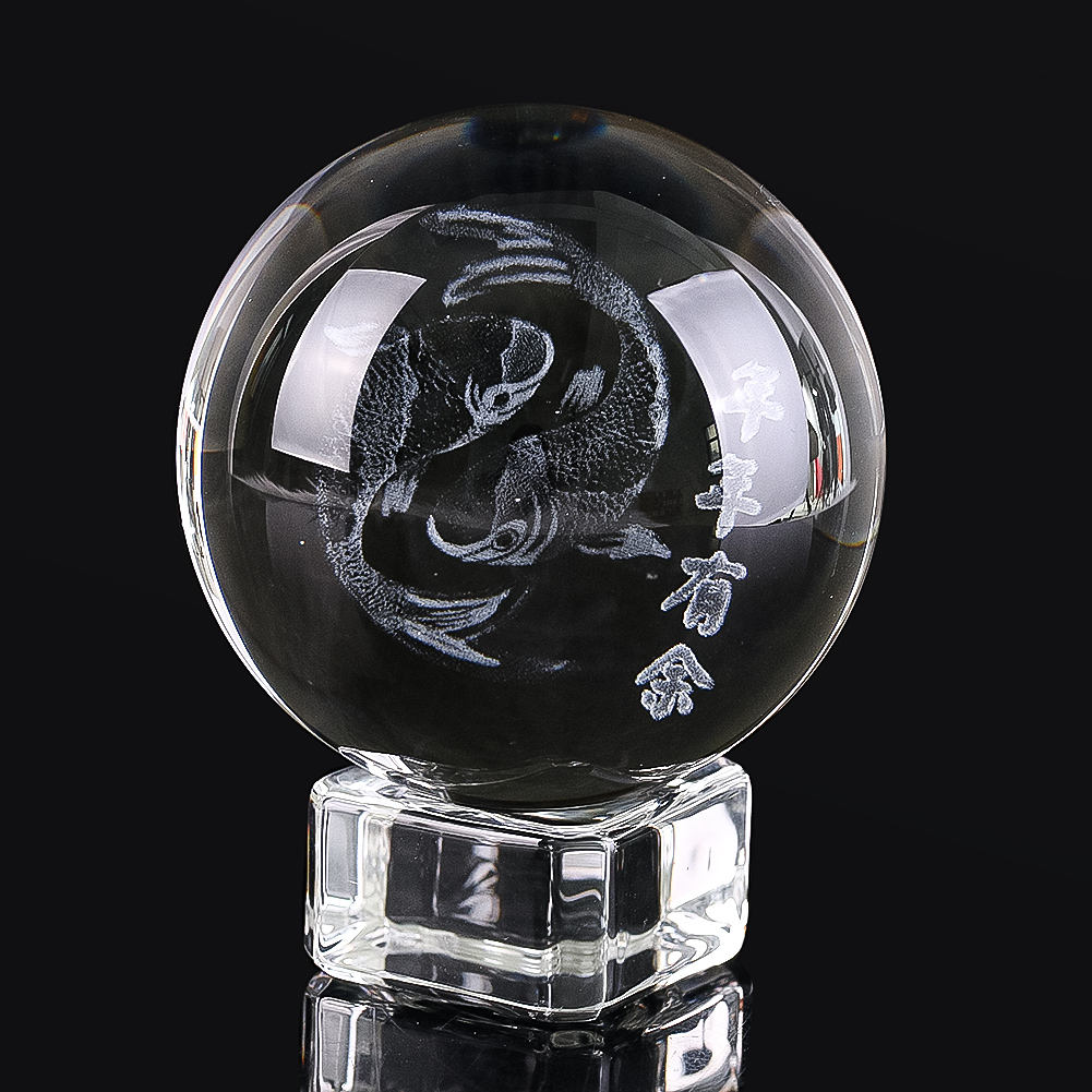 Bola de cristal grabada en 3D, - Paper Weight Crystal reseña y precio