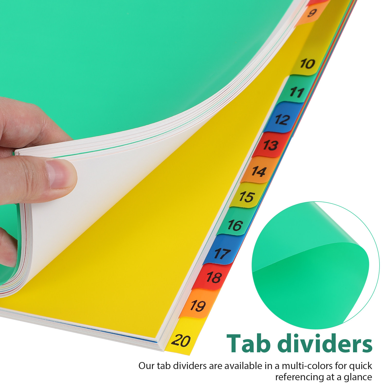 20 Separadores de Plástico Cod - Tab Divider A4 reseña y precio