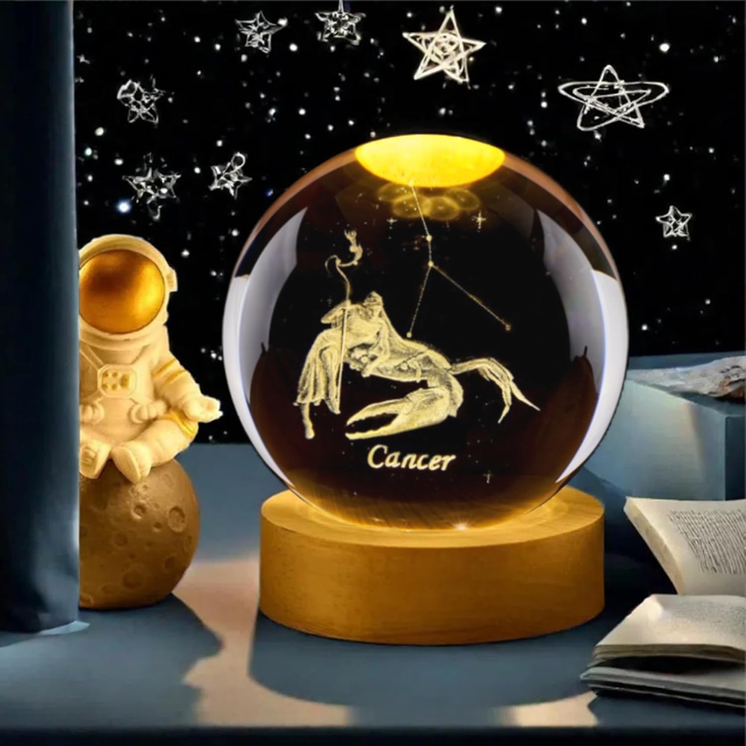 Bola de cristal de constelació - Paper Weight Crystal reseña y precio