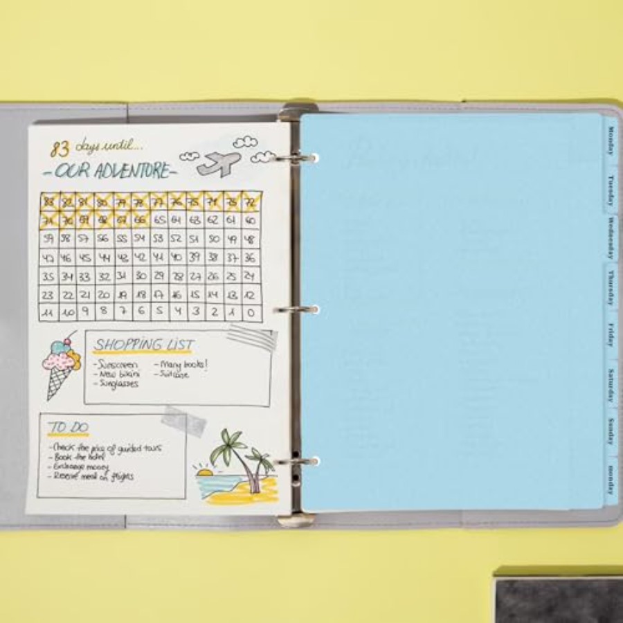 Separadores de 3 anillas con 8 - Tab Divider A4 reseña y precio