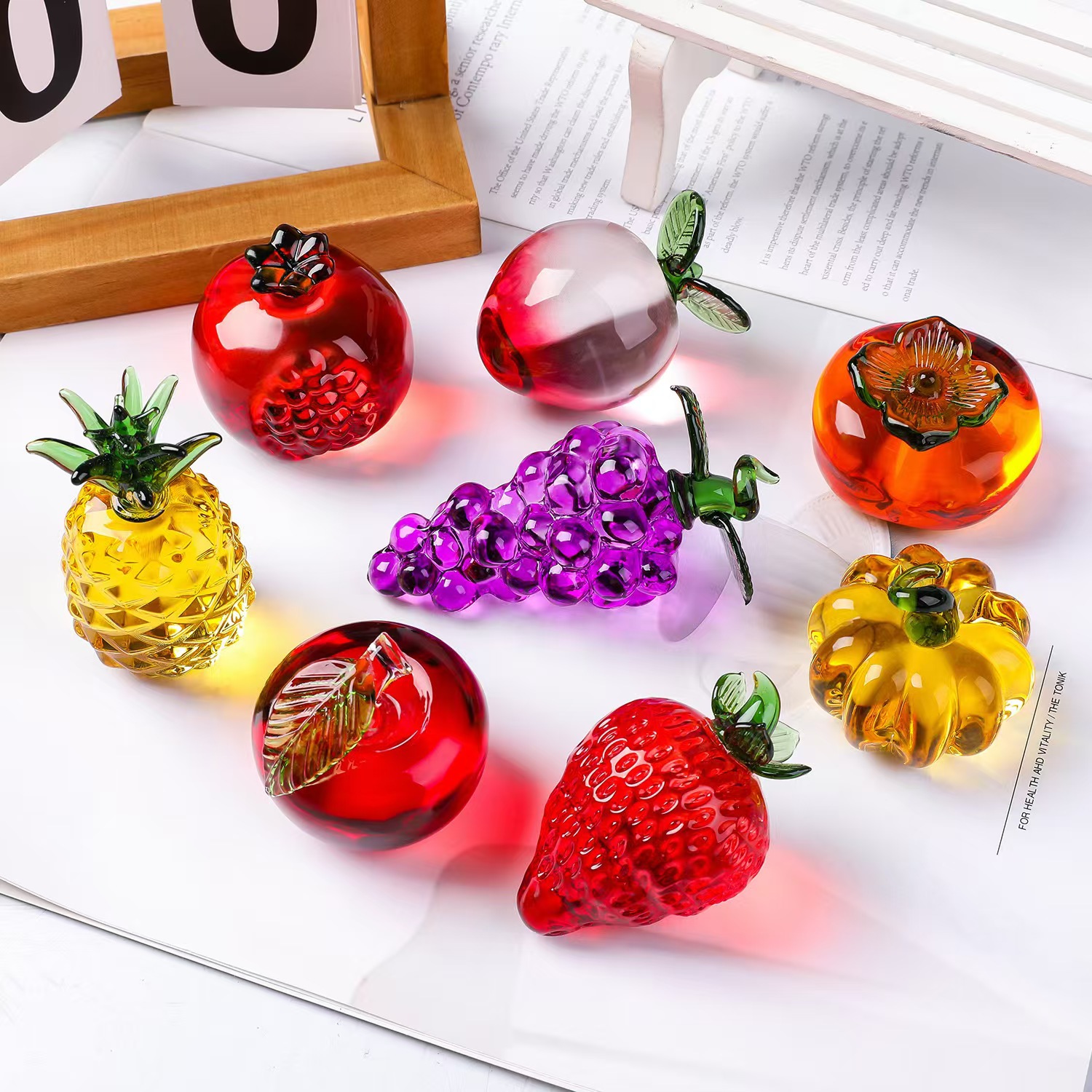 Pisapapeles de fruta de crista - Paper Weight Crystal reseña y precio