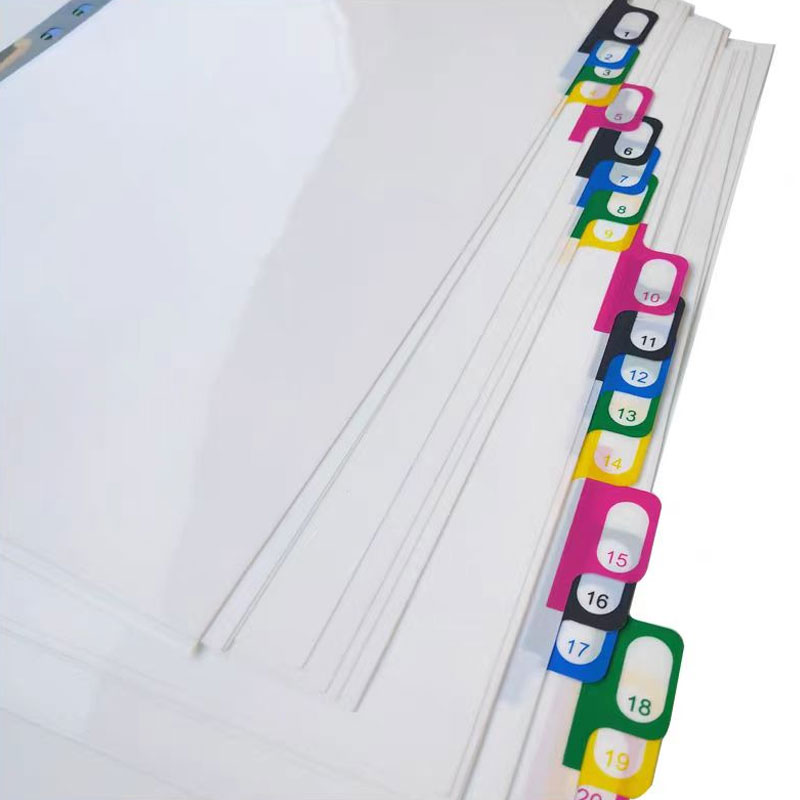 5/10/20 hojas/lote A4 divisor  - Tab Divider A4 reseña y precio