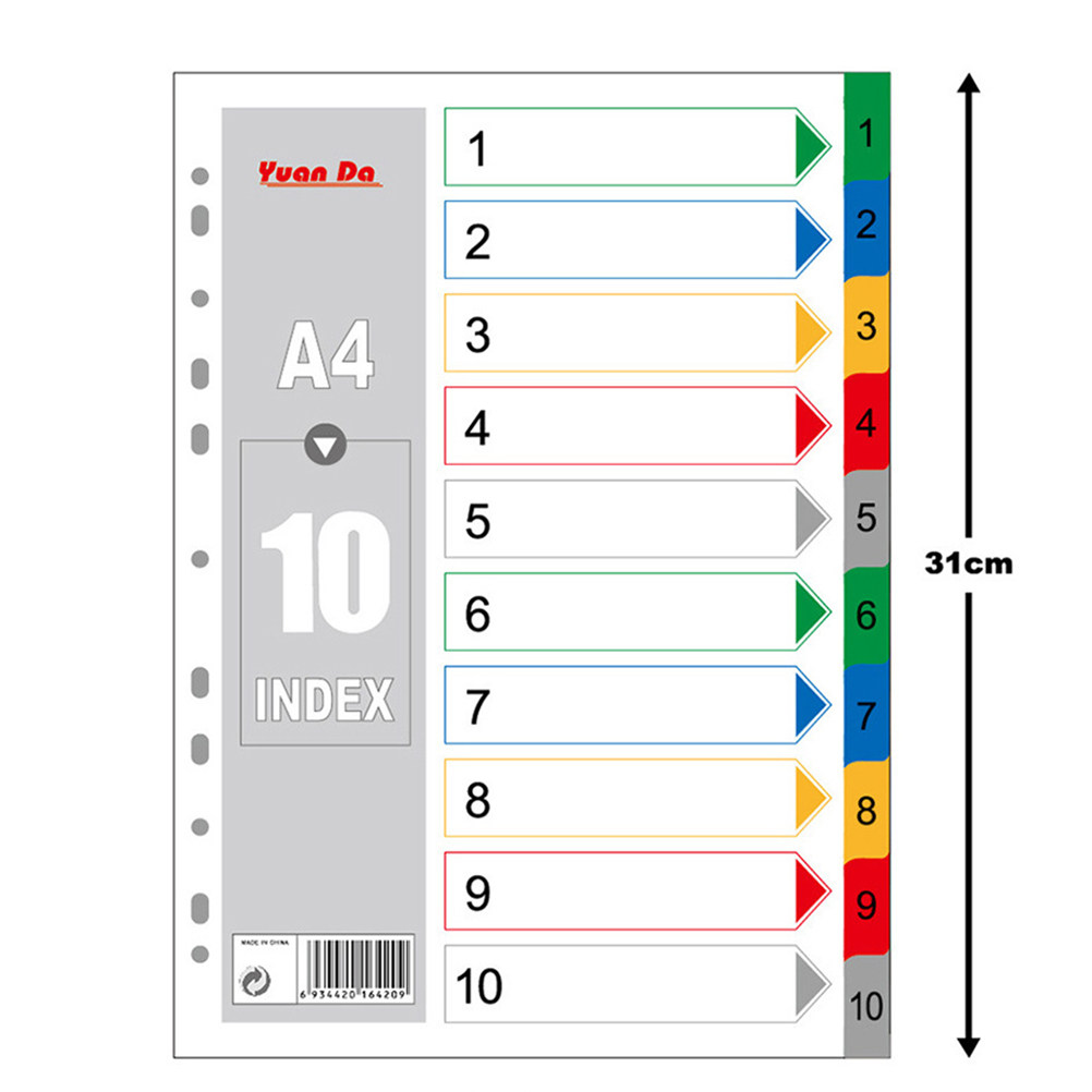 40 Separadores de Índice A4 de - Tab Divider A4 reseña y precio