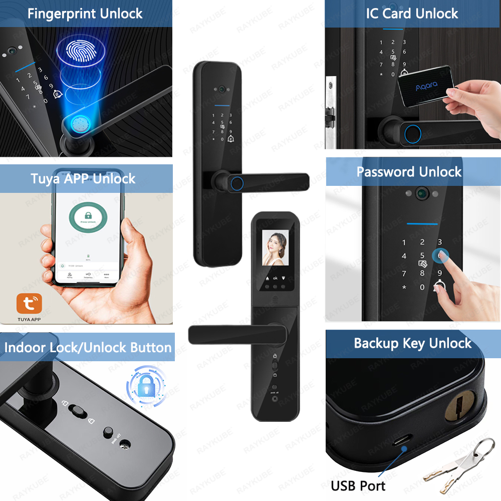 RAYKUBE F008 Tuya Wifi mirilla - Letter Opener Brass reseña y precio