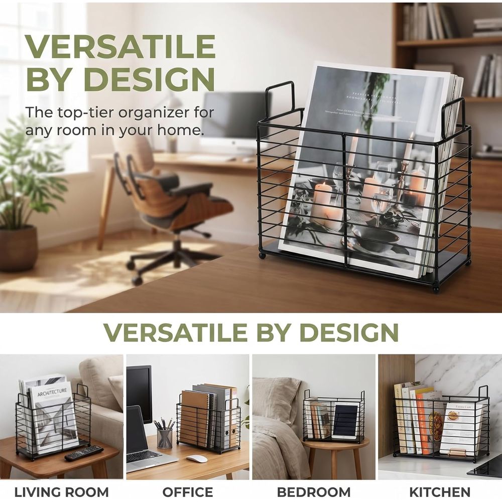 Estante Metálico para Revistas - Magazine Holder Rack reseña y precio