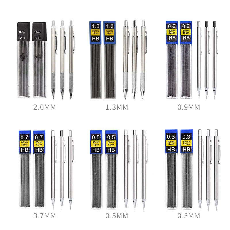 Juego de portaminas de Metal c - Mechanical Pencil 0.3 reseña y precio
