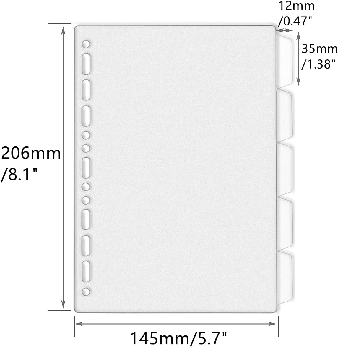 Separadores de carpetas A4 A5  - Tab Divider A4 reseña y precio