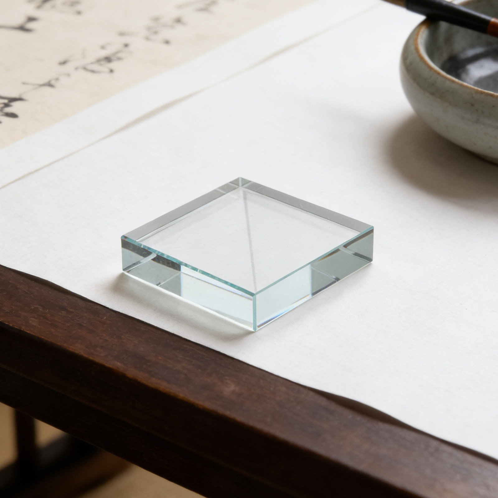 Prensapapeles Cuadrado Transpa - Paper Weight Crystal reseña y precio