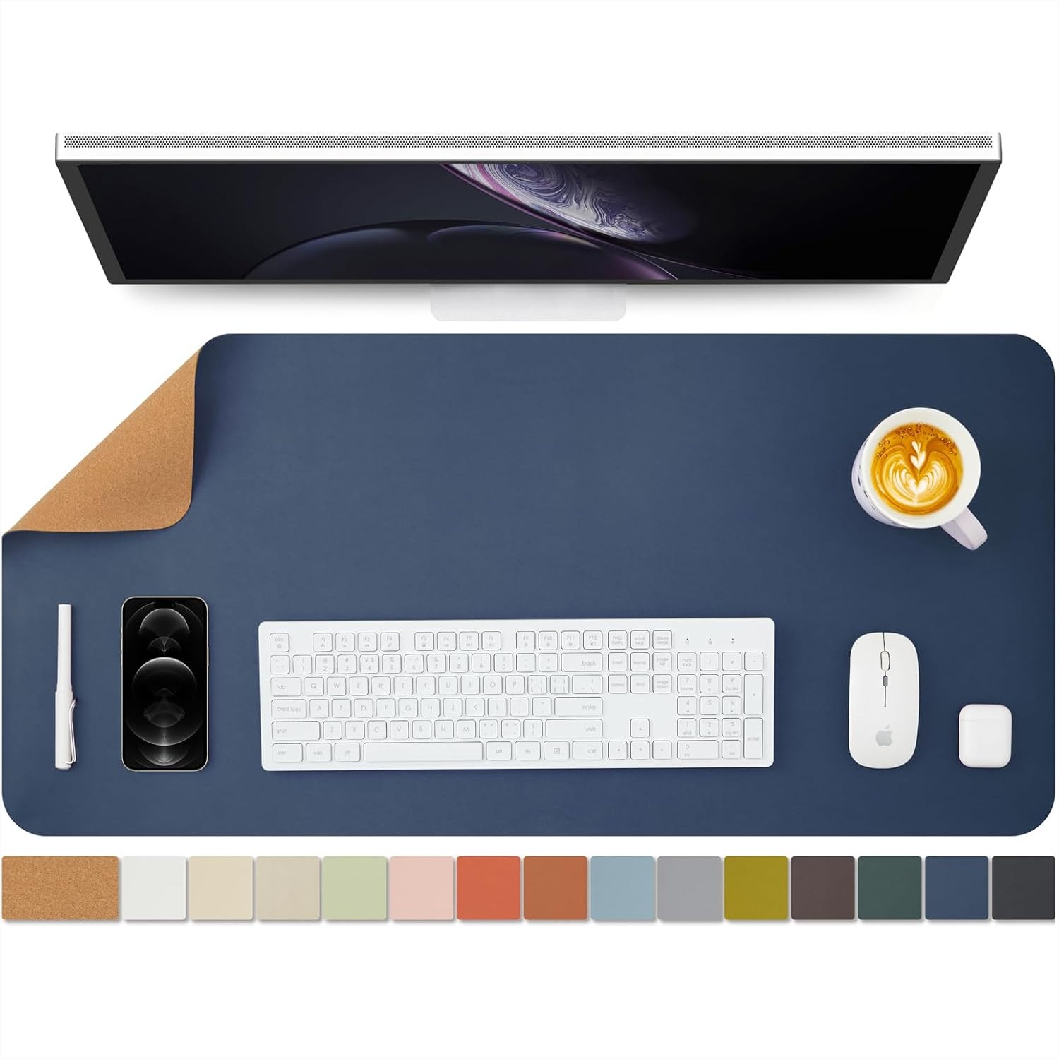 Tapete de Escritorio de Corcho - Leather Desk Pad reseña y precio