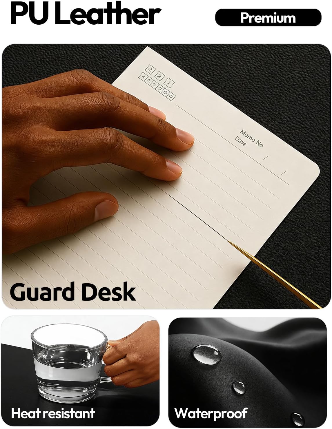 Protector de escritorio grande - Leather Desk Pad reseña y precio