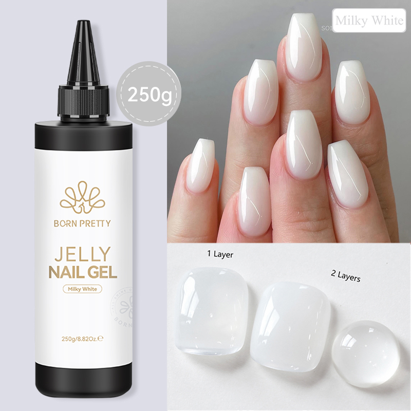 BORN PRETTY 250g gelatina blan - Gel Refill Pack reseña y precio
