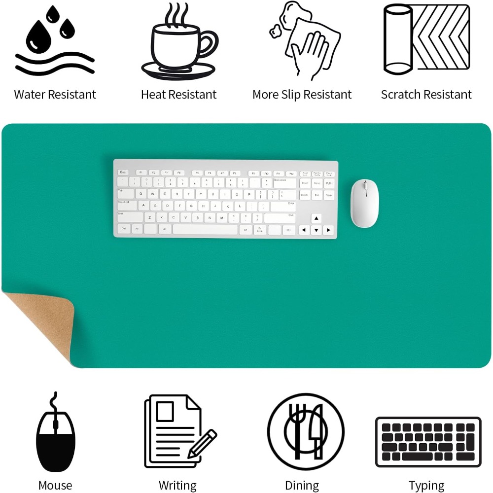 Protector de escritorio de cue - Leather Desk Pad reseña y precio
