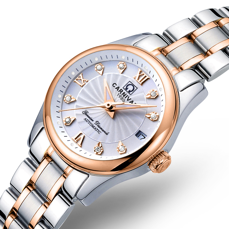 Carnival-Reloj mecánico automá - Paper Weight Crystal reseña y precio