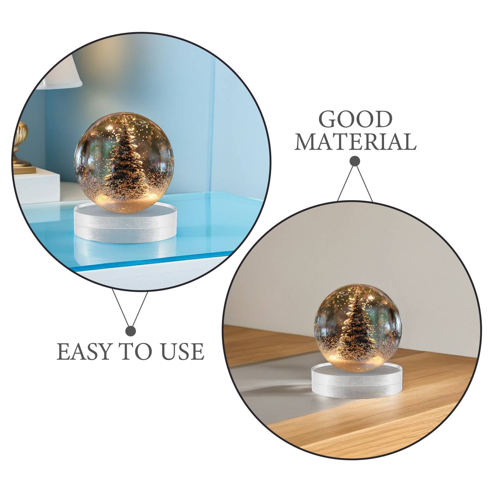 2 Piezas de Pisapapeles Redond - Book Weight Glass reseña y precio